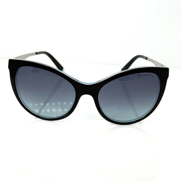 Tiffany & Co Women\'s Sunglasses Silver Diamond Point Black Blue TF4159 8274/9S main image 12